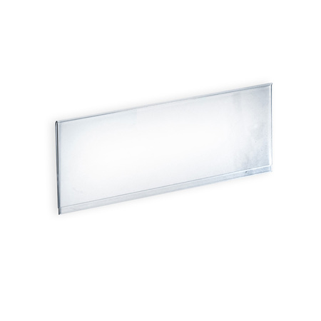 AZAR DISPLAYS Clear Acrylic Header Sign Holder- Insert Your Own Graphic 13.5"x6" 700042